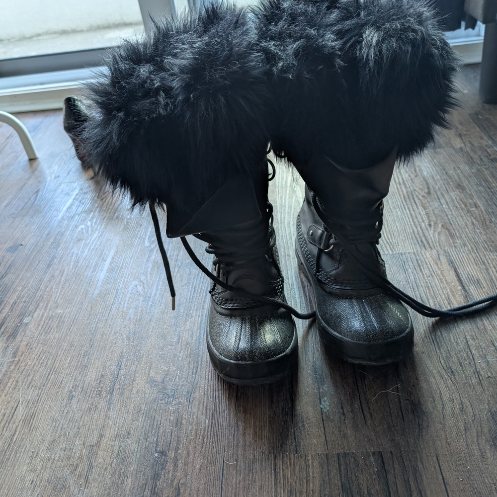 Sorel Joan of Arctic Lux Black Boots
